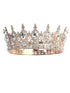 Tip Top Kids Girls Multi Color Oversized Crystal Royal Wedding Pageant Tiara - SophiasStyle.com